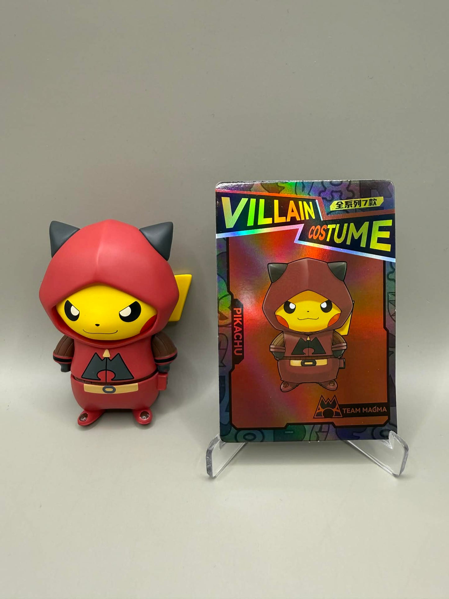 Pokemon Holly Box Villain Costume (Team Magma) Pikachu Figure Box