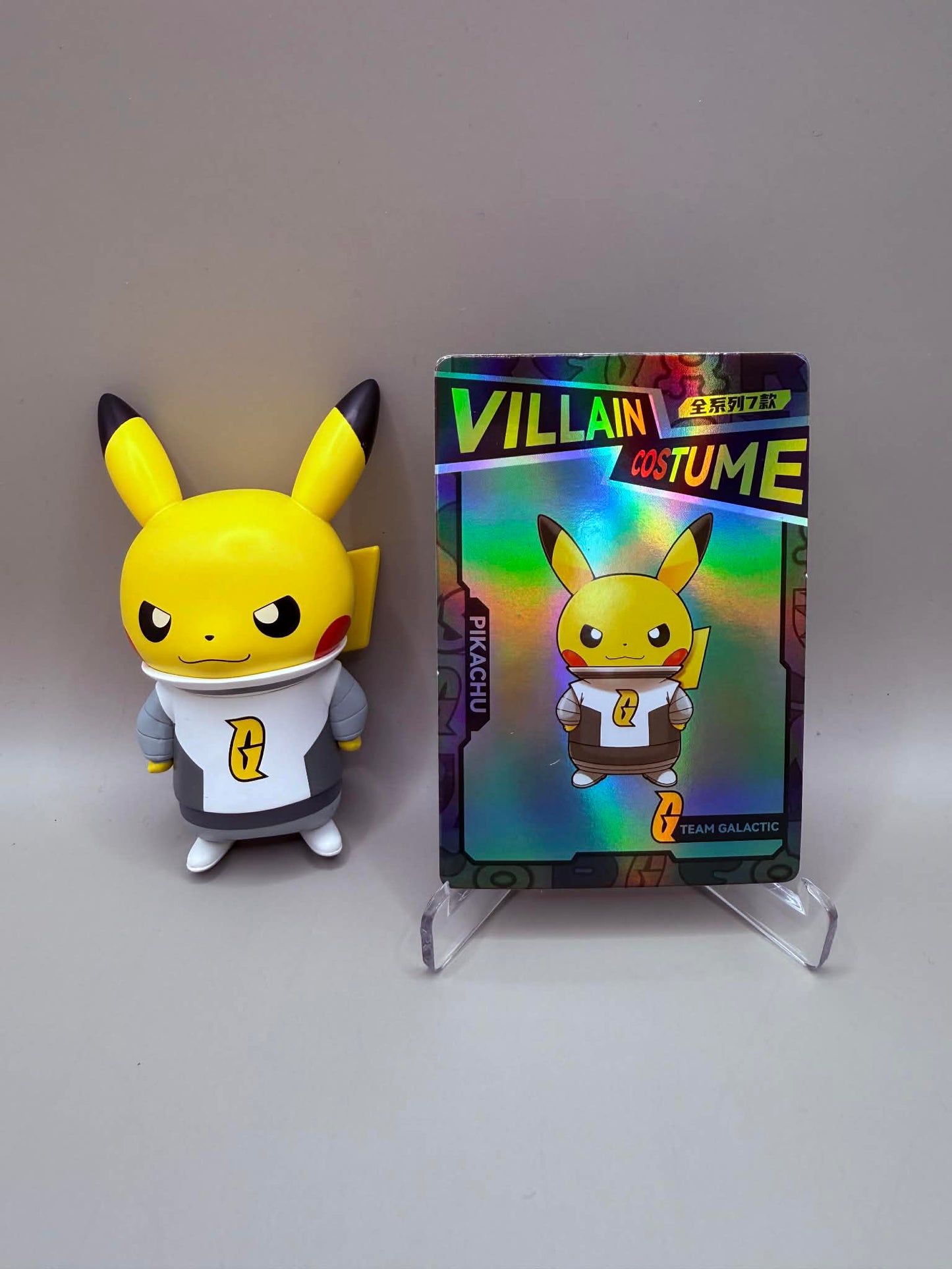 Pokemon Holly Box Villain Costume (Team Galactic) Pikachu Figure Box