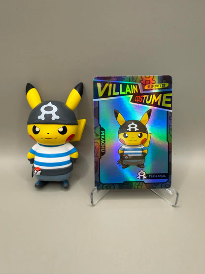 Pokemon Holly Box Villain Costume (Team Aqua) Pikachu Figure Box