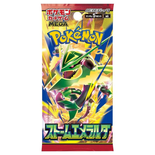 FÖRBOKNING! Pokemon MEGA Storm Emeralda M6 Booster Pack (Japansk)