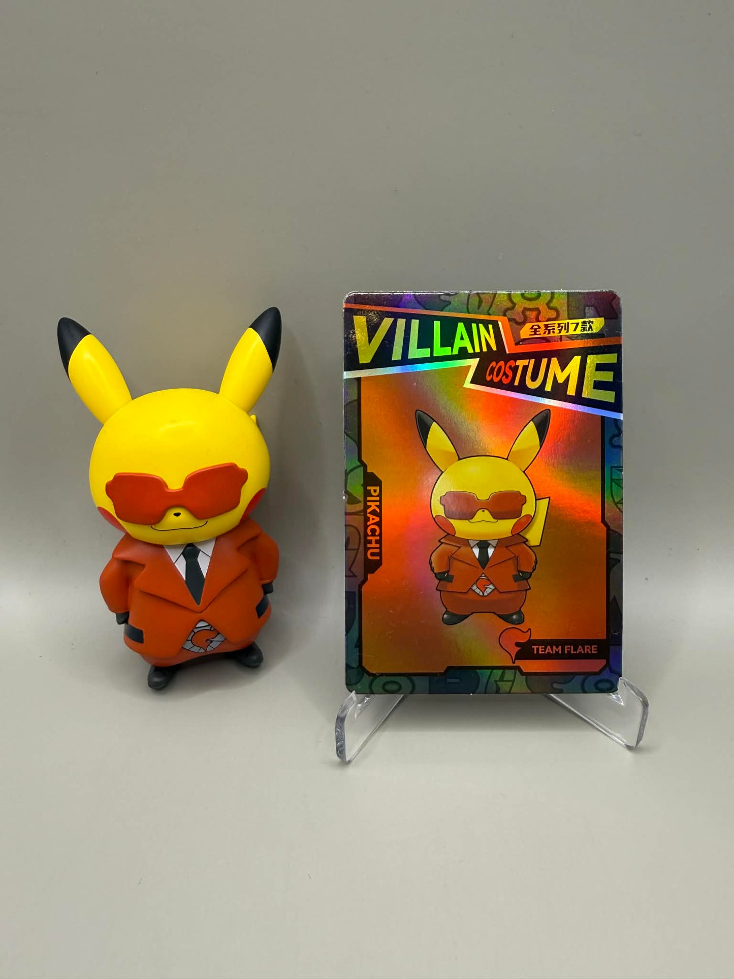 Pokemon Holly Box Villain Costume (Team Flare) Pikachu Figure Box