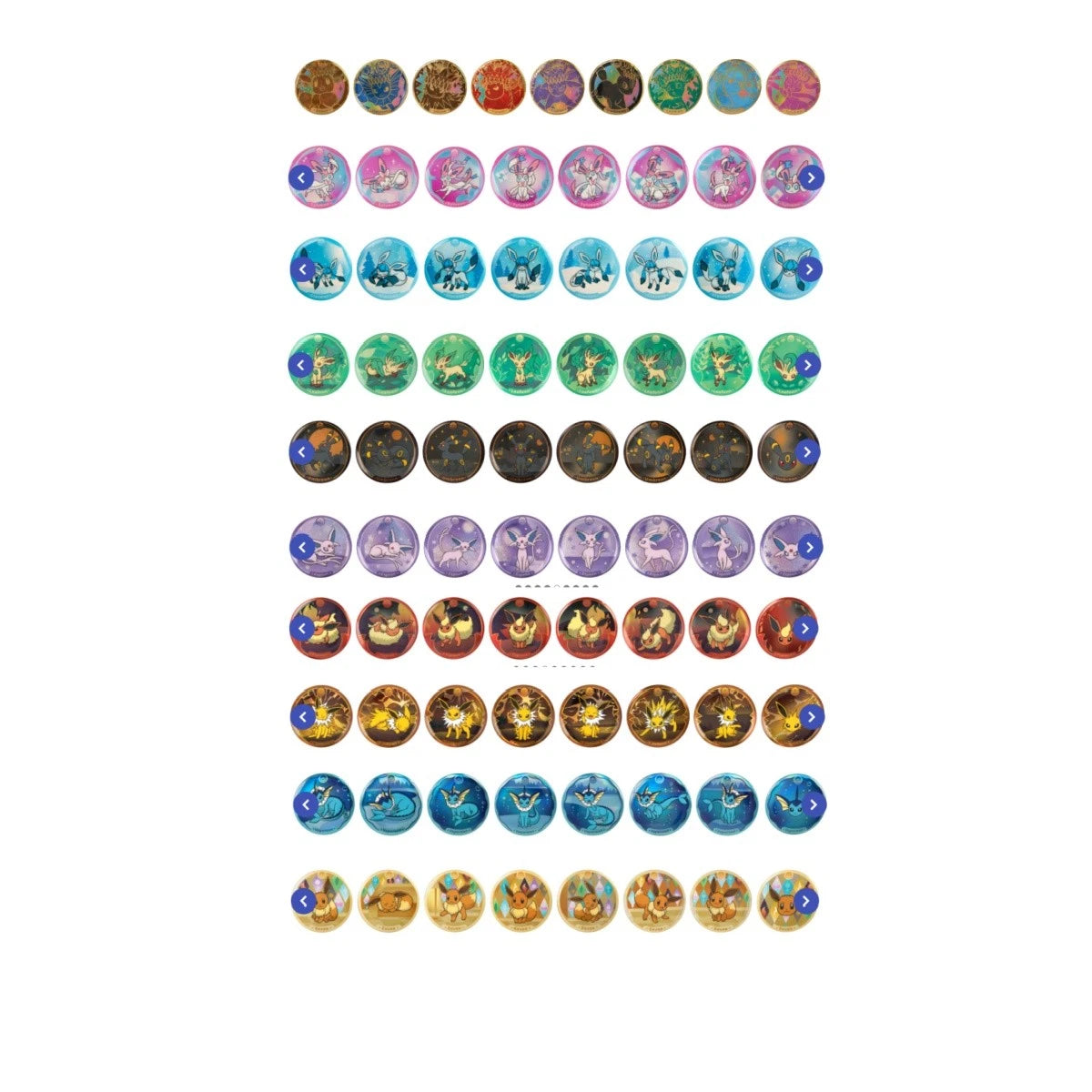 Pokemon Terastal Grand Gathering CSV9.5C Eeveelution Badge Set Box (Kinesisk)